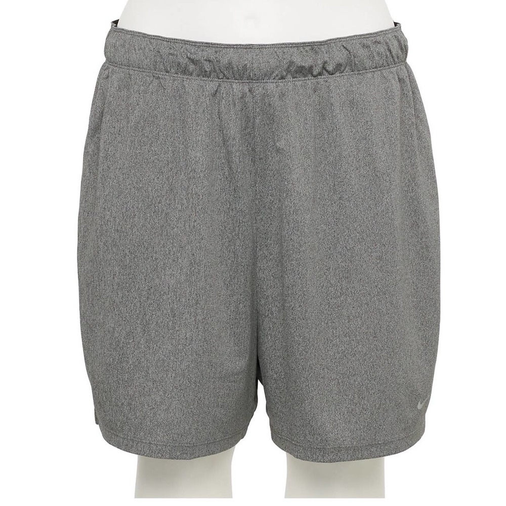 Nike Dri-Fit Shorts Women's 2X Gray Dry Attack Training DC5413-010 NWT